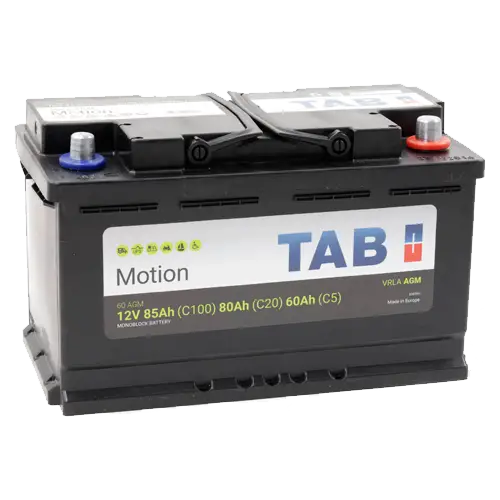 Batería AGM 12V TAB Motion 60AGM | 85Ah Ciclo Profundo - Batería AGM