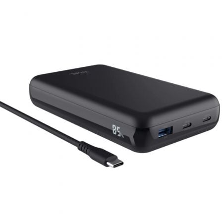 Batería Externa/Powerbank Trust Laro 20000mAh/ 100W/ Compatible con Portátiles - Tiensol