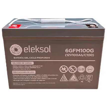 Batería Gel Eleksol 6GFM100G 12V 100Ah - Tiensol