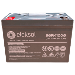 Batería Gel Eleksol 6GFM100G 12V 100Ah - Tiensol