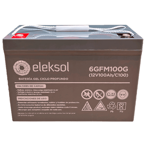 Batería Gel Eleksol 6GFM100G 12V 100Ah - Tiensol