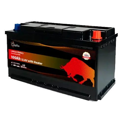 Batería Litio 12V 100Ah Olalitio OLA-12-100-SH Bajo Asiento Calefacción Bluetooth - Baterías de Lítio