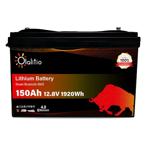 Batería Litio 12V 150Ah Olalitio OLA-12-150-P Bluetooth - Baterías de Lítio