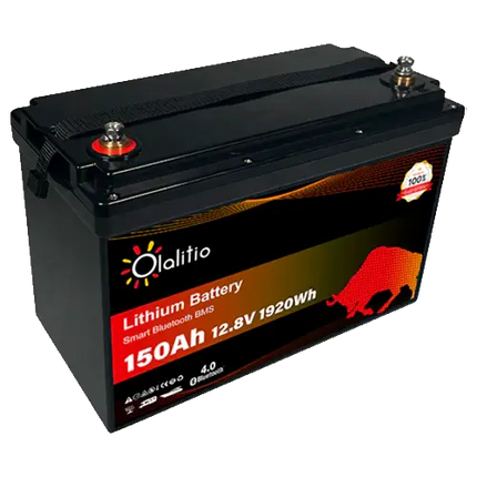 Batería Litio 12V 150Ah Olalitio OLA-12-150-P Bluetooth - Baterías de Lítio
