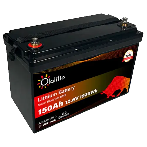 Batería Litio 12V 150Ah Olalitio OLA-12-150-P Bluetooth - Baterías de Lítio