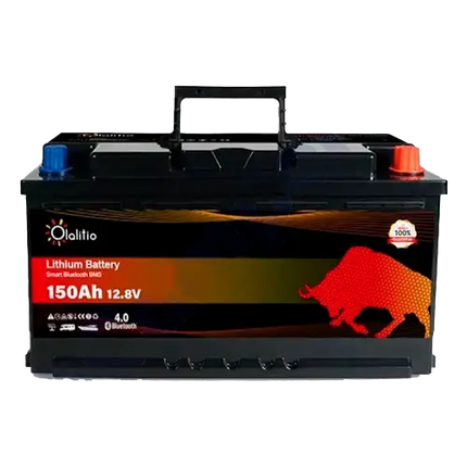 Batería Litio 12V 150Ah Olalitio OLA-12-150-S Bajo Asiento Bluetooth - Baterías de Lítio