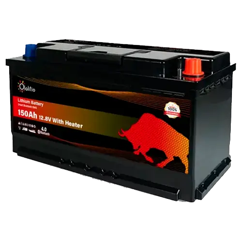 Batería Litio 12V 150Ah Olalitio OLA-12-150-SH Bajo Asiento Calefacción Bluetooth - Baterías de Lítio