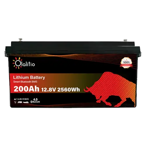 Batería Litio 12V 200Ah Olalitio OLA-12-200-P Bluetooth - Baterías de Lítio