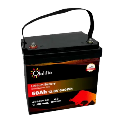 Batería Litio 12V 50Ah Olalitio OLA-12-50 Bluetooth - Baterías de Lítio