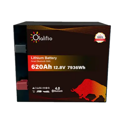 Batería Litio 12V 620Ah Olalitio OLA-12-620-M Bajo Asiento Bluetooth - Baterías de Lítio
