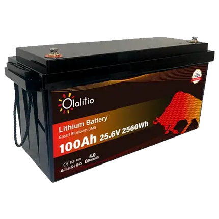Batería Litio 24V 100Ah Olalitio OLA-24-100-P Bluetooth - Baterías de Lítio