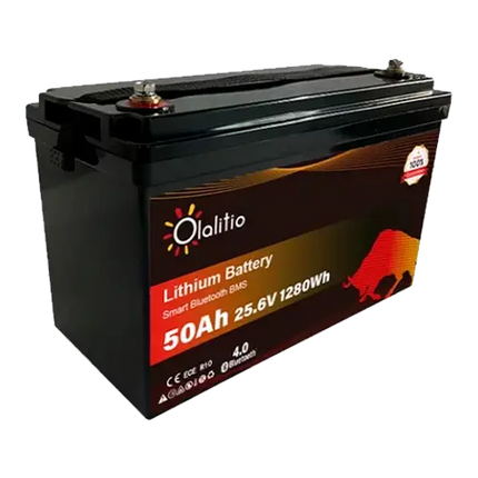 Batería Litio 24V 50Ah Olalitio OLA-24-50 Bluetooth - Baterías de Lítio