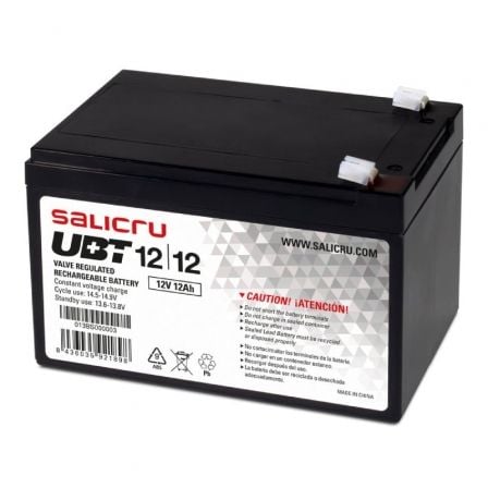 Batería Salicru UBT 12/12 compatible con SAI Salicru según especificaciones - Tiensol