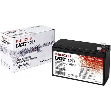 Batería Salicru UBT 12/7 V2 compatible con SAI Salicru según especificaciones - Tiensol