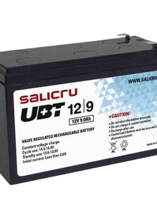 Batería Salicru UBT 12/9 compatible con SAI Salicru según especificaciones - Tiensol