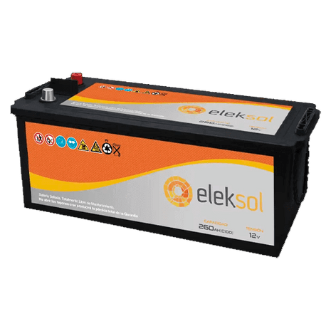 Batería Solar Eleksol ES260 12V 260Ah Sellada - Tiensol