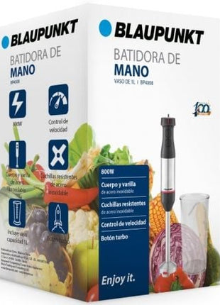 Batidora de mano Blaupunkt BP4008/ 800W/ Capacidad 1L - Tiensol