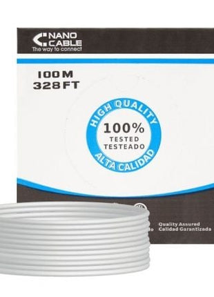 Bobina de Cable RJ45 FTP Nanocable 10.20.0702 - FLEX Cat.5e/ 100m/ Gris - Tiensol