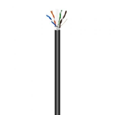 Bobina de Cable RJ45 para Exteriores FTP AWG24 Aisens A135 - 0673 Cat.6/ 100m/ Impermeable/ Negro - Tiensol