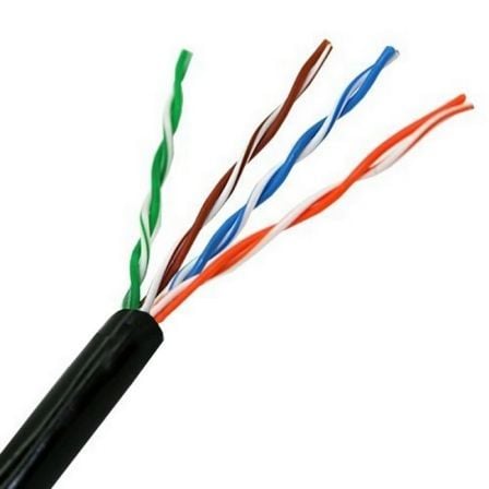 Bobina de Cable RJ45 para Exteriores UTP Aisens A133 - 0212 Cat.5e/ 100m/ Impermeable/ Negro - Tiensol