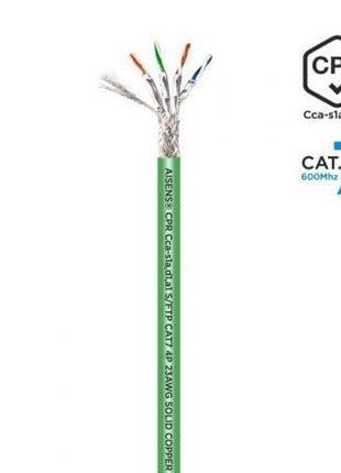 Bobina de Cable RJ45 SFTP AWG23 LSZH CPR Cca Aisens A146 - 0667 Cat.7/ 305m/ Verde - Tiensol