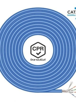 Bobina de Cable RJ45 SFTP AWG23 LSZH CPR Dca Aisens A146 - 0664 Cat.7/ 100m/ Azul - Tiensol