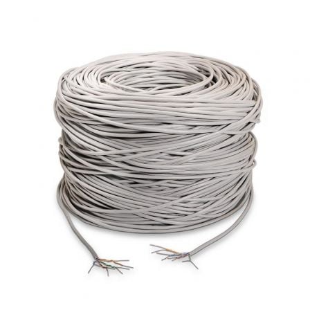 Bobina de Cable RJ45 UTP Aisens A133 - 0208 Cat.5e/ 100m/ Gris - Tiensol