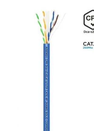 Bobina de Cable RJ45 UTP AWG24 LSZH CPR Dca Aisens A135 - 0662 Cat.6/ 100m/ Azul - Tiensol