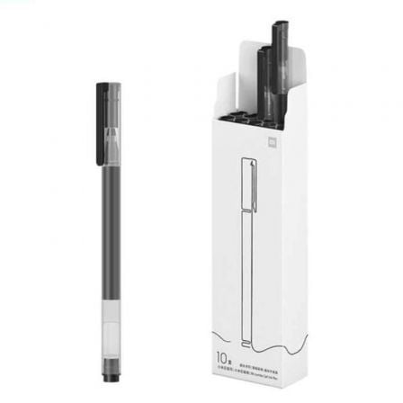 Bolígrafos de Tinta de Gel Xiaomi Mi High - Capacity Gel Pen/ 10 unidades/ Negros - Tiensol