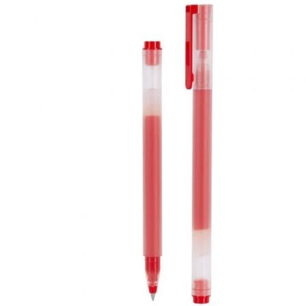 Bolígrafos de Tinta de Gel Xiaomi Mi High - Capacity Gel Pen/ 10 unidades/ Rojos - Tiensol