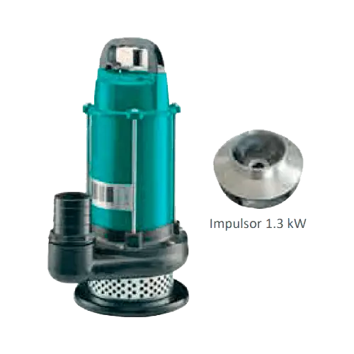 Bomba de Achique Solar ZIRI QDX25 - 5 - 1.3DC | 1300W | 51 m³/h | 11 metros - Tiensol