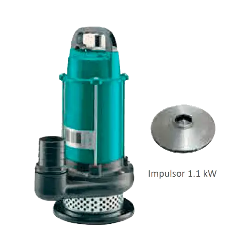 Bomba de Achique Solar ZIRI QDX8 - 18 - 1.1DC | 1100W | 18 m³/h | 26 metros - Tiensol