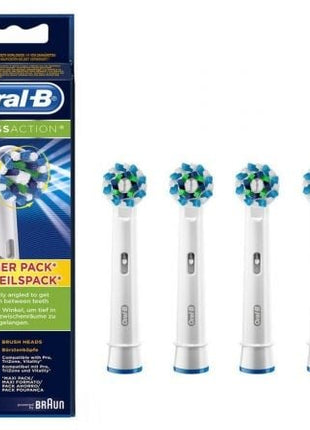 Cabezal de Recambio Braun para cepillo Braun Oral - B Pro Cross Action/ Pack 4 uds - Tiensol