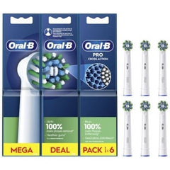 Cabezal de Recambio Braun para cepillo Braun Oral - B Pro Cross Action/ Pack 6 uds - Tiensol