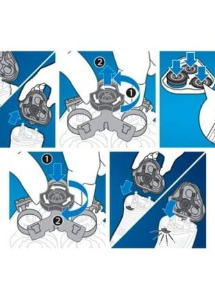 Cabezal de Reemplazo para Afeitadora Eléctrica Philips Series 3000 y 1000/ Pack 3 - Tiensol