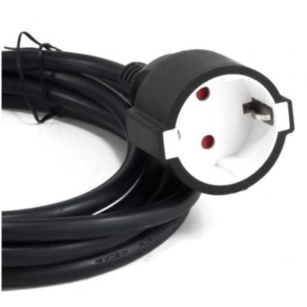 Cable Alargador de Alimentación 3GO AL3M/ CEE7 Macho - CEE7 Hembra/ 3m/ Negro - Tiensol