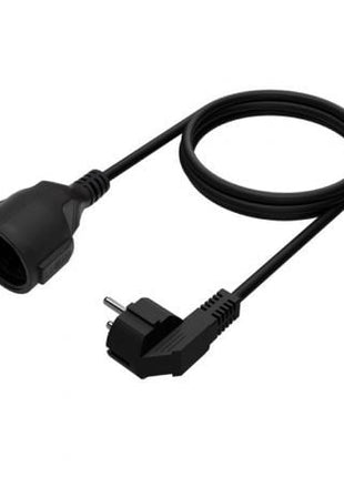 Cable Alargador de Alimentación Aisens A132 - 0600/ CEE7 Macho - CEE7 Hembra/ Hasta 1500W/ 2m/ Negro - Tiensol