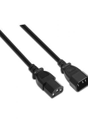 Cable Alargador de Alimentación CPU Aisens A132 - 0171/ IEC C13 Hembra - IEC C14 Macho/ Hasta 1500W/ 1.5m/ Negro - Tiensol