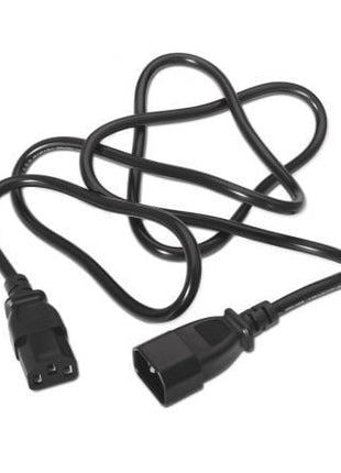 Cable Alargador de Alimentación CPU Aisens A132 - 0171/ IEC C13 Hembra - IEC C14 Macho/ Hasta 1500W/ 1.5m/ Negro - Tiensol