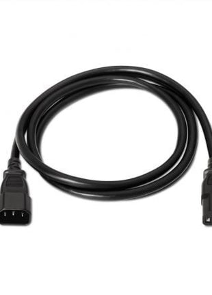 Cable Alargador de Alimentación CPU Aisens A132 - 0171/ IEC C13 Hembra - IEC C14 Macho/ Hasta 1500W/ 1.5m/ Negro - Tiensol