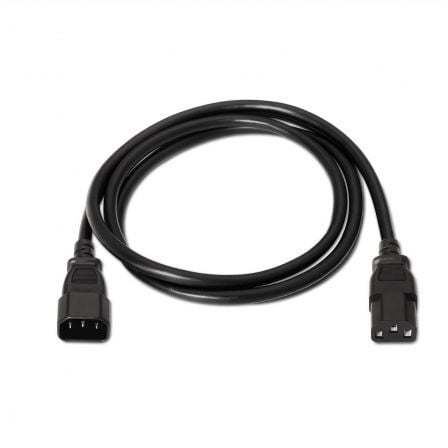 Cable Alargador de Alimentación CPU Aisens A132 - 0171/ IEC C13 Hembra - IEC C14 Macho/ Hasta 1500W/ 1.5m/ Negro - Tiensol