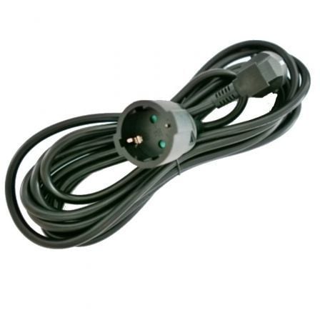 Cable Alargador de Corriente 3GO AL5M/ Schuko Hembra - Schuko Macho/ 5m/ Negro - Tiensol