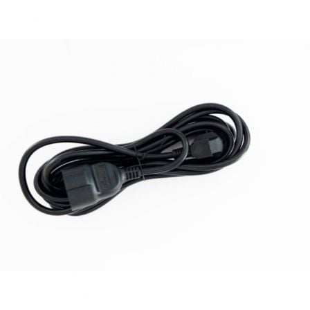 Cable Alargador de Corriente 3GO AL5M/ Schuko Hembra - Schuko Macho/ 5m/ Negro - Tiensol