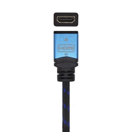 Cable Alargador HDMI Aisens A120 - 0452/ HDMI Macho - HDMI Hembra/ 1m/ Negro/ Azul - Tiensol