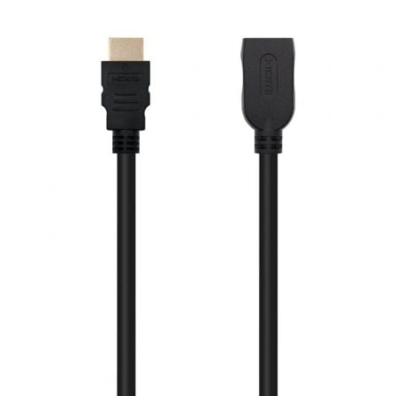 Cable Alargador HDMI Nanocable 10.15.1012/ HDMI Macho - HDMI Hembra/ 2m/ Negro - Tiensol