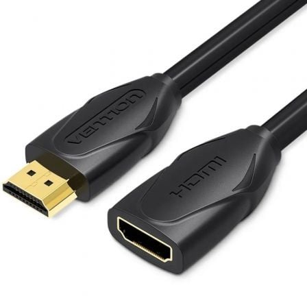 Cable Alargador HDMI Vention VAA - B06 - B100/ HDMI Macho - HDMI Hembra/ 1m/ Negro - Tiensol