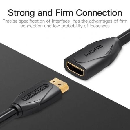 Cable Alargador HDMI Vention VAA - B06 - B500/ HDMI Macho - HDMI Hembra/ 5m/ Negro - Tiensol