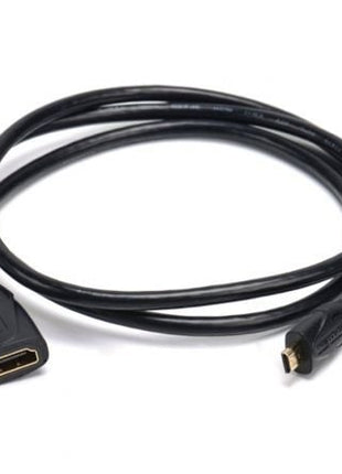 Cable Alargador Micro HDMI 4K Vention ABBBF/ Micro HDMI Macho - HDMI Hembra/ 1m/ Negro - Tiensol