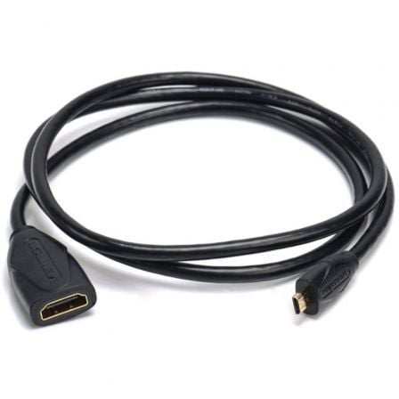 Cable Alargador Micro HDMI 4K Vention ABBBF/ Micro HDMI Macho - HDMI Hembra/ 1m/ Negro - Tiensol