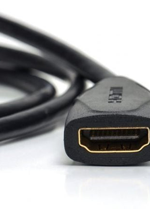 Cable Alargador Micro HDMI 4K Vention ABBBF/ Micro HDMI Macho - HDMI Hembra/ 1m/ Negro - Tiensol